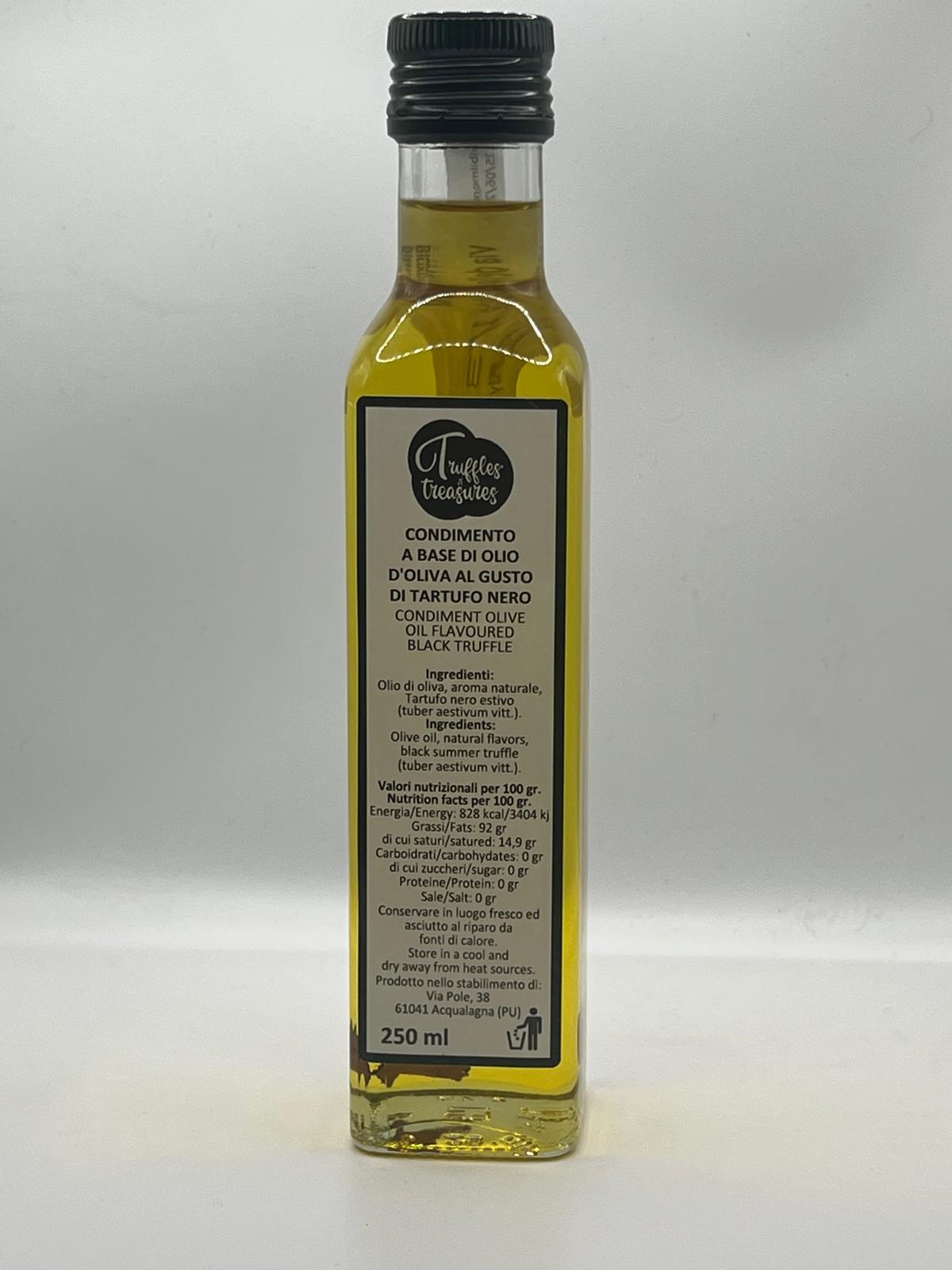 Olio d'Oliva al Tartufo Nero con scaglia essiccata