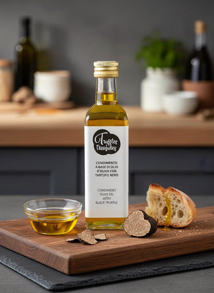 Olio al Tartufo con Scaglia Essiccata